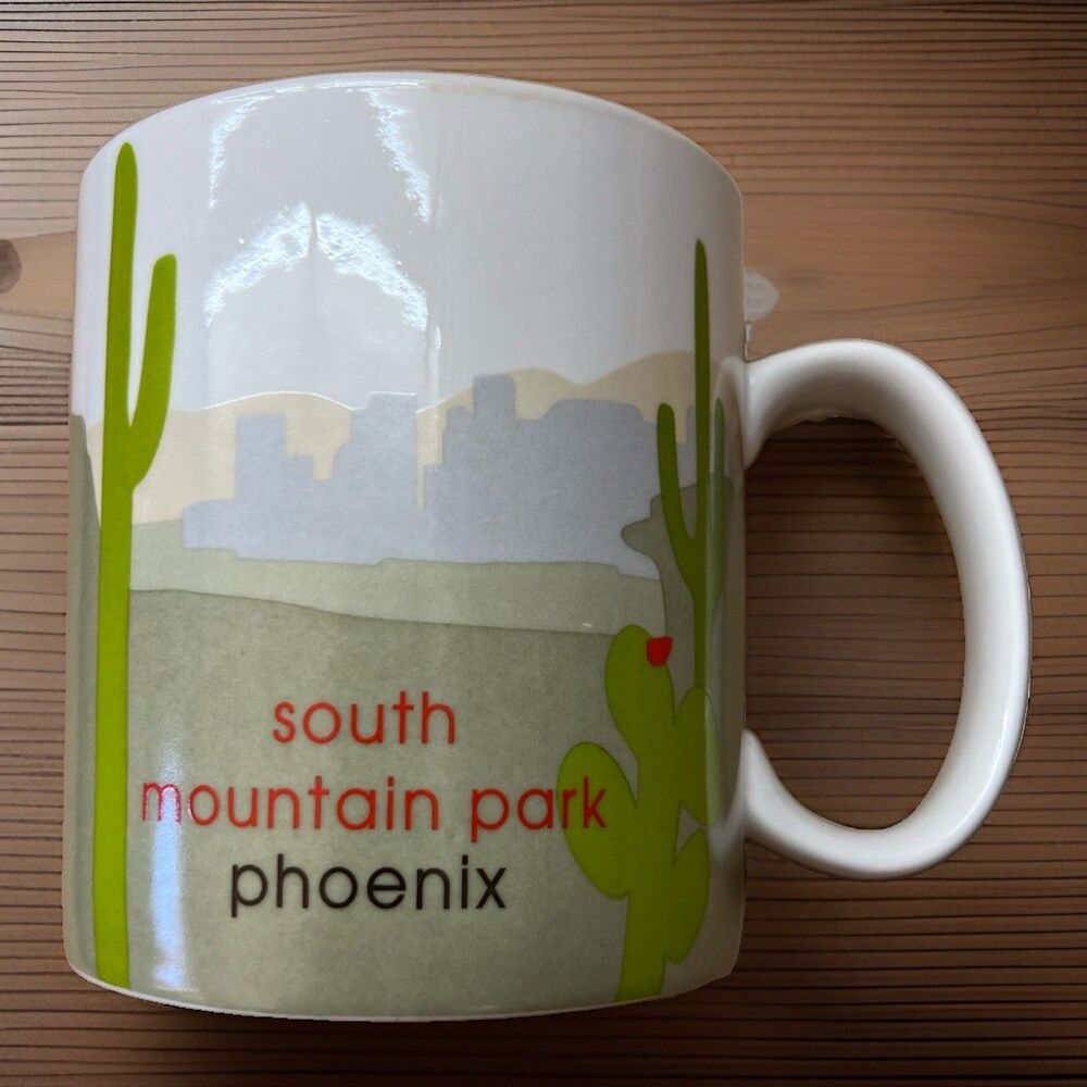 2007 Starbucks Ceramic Coffee Mug South Mountain Park Phoenix Large 18 oz